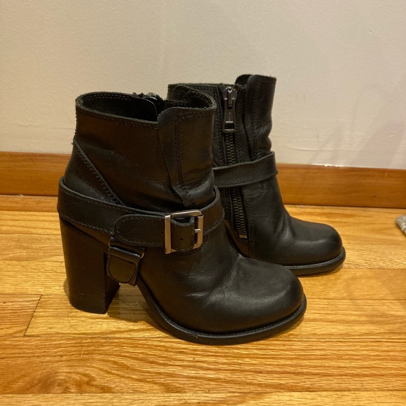 All Saints Jules Heeled Motorcycle boots - Picture 4 of 5